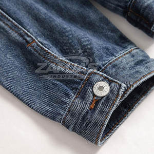 Services OEM, veste en jean pour homme de haute qualité, design personnalisé, nouvelle conception de veste en jean pour homme - Product Image 5