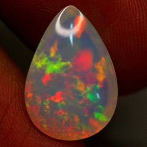 Opale éthiopienne 100% naturelle, magnifique pierre de naissance d'octobre, forme poire, effet œil de chat, traitement de cirage/entraînement à l'huile, MOQ 100 pièces - Product Image 2