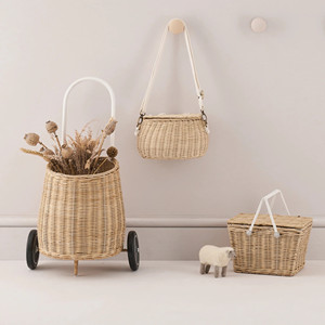 Luggy <b>Travel</b> <b>Bag</b> Suitcase Hand Crafted Luggage <b>Bag</b> Trolley Suitcases Storage <b>Wheeled</b> Rattan Baskets OEM ODM Accept - Product Image 6