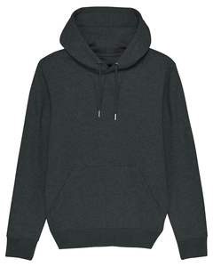 Pull à capuche unisexe en polaire noire Design personnalisé respirant Vêtements décontractés pour hommes pour l'hiver - Product Image 6