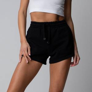Solid Color Classic Heavyweight <b>Sweat</b> <b>Shorts</b> Streetwear Oversized Blank Cotton Gym Athletic <b>Shorts</b> for <b>Women</b> - Product Image 4