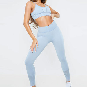 Nuevo Conjunto de Yoga para Mujer, Diseño Frontal Sólido de Primera Calidad, Personalizable, Spandex/Poliéster Transpirable de Alta Calidad - Product Image 1