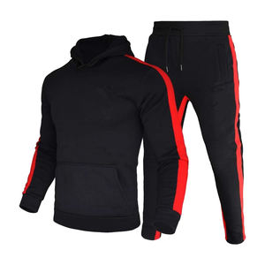 Conjunto de peso pesado para hombre, Sudadera con capucha holgada personalizable con estampado de puntos de lana, estilo pulóver para la temporada - Product Image 4