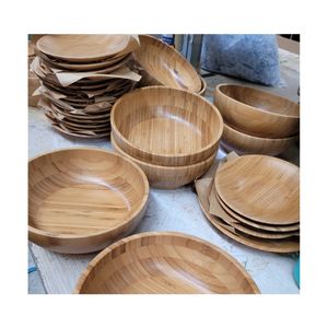 LIVRAISON IMMÉDIATE Disponible : Bols profonds en bambou de qualité supérieure pour le rangement des fournitures d'artisanat et l'amélioration de la durabilité alimentaire - Product Image 5