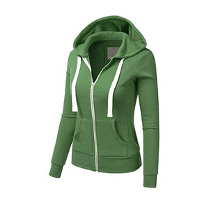 Sudadera con capucha de mujer con logotipo estampado personalizado de alta calidad Material personalizado Sudadera con capucha flexible para mujer - Product Image 2