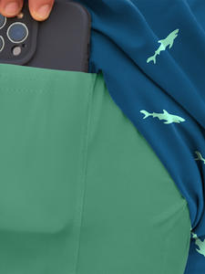 Pantalones cortos de playa informales de verano para hombre, superventas, de cintura media, de secado rápido, ecológicos, sólidos, 2025, algodón, satén, ajuste holgado, 100% - Product Image 3