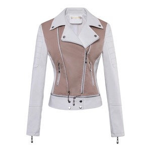 Veste en cuir femmes 2025 veste de base manteau femme hiver moto veste PU cuir fermeture éclair vêtements d'extérieur - Product Image 1