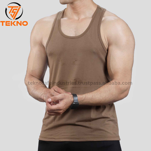 เสื้อกล้ามออกกำลังกายผ้าฝ้ายระบายอากาศได้ดีสำหรับผู้ชายเสื้อกล้ามออกกำลังกายเล่นกีฬาฤดูร้อน - Product Image 2