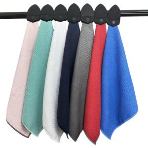 Factory Custom New Design Microfiber Waffle Golf Towels Waffle Weave With <b>Magnetic</b> <b>Hook</b> - Product Image 1