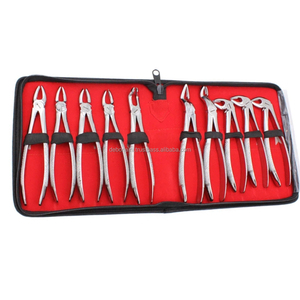 คีมถอนฟันสแตนเลสเกรดสูงแบบแมนนวลชุดเครื่องมือทันตกรรม10ชิ้น - Product Image 4