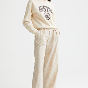 Wholesale Custom Made Logo Print Plain Blank Long Sleeve <b>Crewneck</b> Pullover Unisex Women Cotton Winter Sweatshirt - Product Image 3