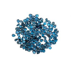 4x6mm Natural London <b>Blue</b> <b>Topaz</b> Pear Cut Loose Gemstone High Quality <b>Topaz</b> Faceted Beads for Jewelry Making By Indian Wholesaler - Product Image 5