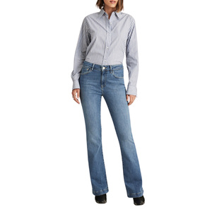 Jeans de Mujer al por Mayor, Personalizados OEM ODM, Mezclilla Premium, Cintura Media, Corte Regular, Casuales, Lisos, Producción Directa de Fábrica - Product Image 3