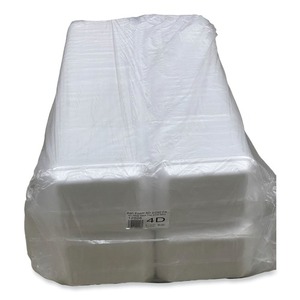 ถาดเนื้อสีขาว GEN 4DWH ขนาด 9.47 นิ้ว เอ็กซ์ 7.12 นิ้ว X 1.32 นิ้ว # บรรจุภัณฑ์ 4D 500 ชิ้น/กล่อง - Product Image 4