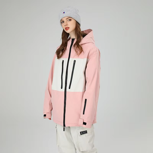 Combinaison de ski thermique pour homme, imperméable, en duvet et coton, avec veste et pantalon à bretelles, coupe-vent, pour snowboard - Product Image 2