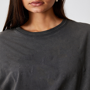 Camiseta con estampado de letras para mujer, venta al por mayor o personalizada, ropa de cáñamo OEM/ODM - Product Image 2