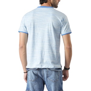 เสื้อยืดคอกลมติดกระดุมผ้าฝ้ายแท้ 100% ผ้าสั่งทำพิเศษ สไตล์สตรีทแฟชั่น น้ำหนักเบา 180 กรัม เสื้อยืดผู้ชายสไตล์วินเทจเรียบง่าย - Product Image 5