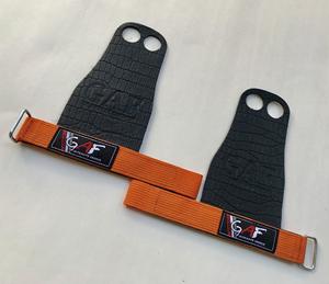 GAF Fitness Training Sports Haltérophilie Exercice Gymnastique 2 Trous Cuir Gymnastique Main Barbell Grips Pour Hommes Et Femmes - Product Image 3