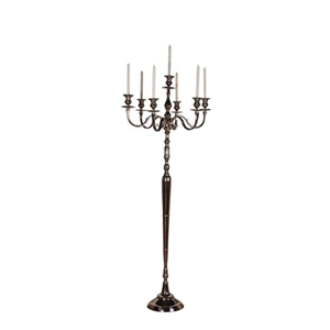 Lot de 5 candélabres en métal poli or de haute qualité, personnalisés, de taille régulière, pour événements à domicile, y compris les bocaux de bougeoirs - Product Image 6