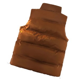 wholesale custom New Winter <b>Black</b> High Quality Men Puffer <b>Vest</b> Custom Logo Warm <b>Vest</b> Jacket for Men - Product Image 4