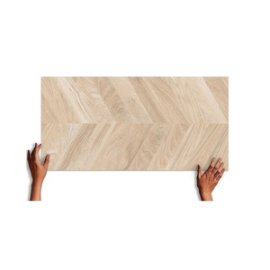 Calidad Superior 600x1200mm Moderno Herringwood Beige Azulejos vitrificados con función de ladrillo refractario para paredes interiores - Product Image 1