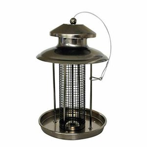 Ak latón exquisito colgante de Metal comedero para pájaros Baño de pájaros y Plataforma de Semillas de pájaros para jardín, Patio, patio trasero decorativo - Product Image 4