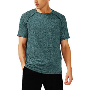 Camiseta Casual de Cuello Redondo para Hombre, Diseño Minimalista, Color Sólido, Marca Privada, Directo de Fábrica - Product Image 2