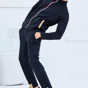 Conjuntos Deportivos de Entrenamiento Transpirables Personalizados al por Mayor para Hombre, Otoño, 100% Algodón, Pantalones Negros para Correr, Fitness para Adultos - Product Image 4