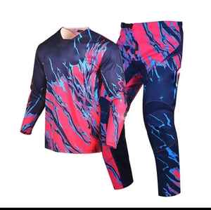 Equipo de equitación para motocross, tejido de punto de poliéster, manga larga, Ajuste Recto, ropa de ciclismo todoterreno, transpirable, de secado rápido para hombres - Product Image 2