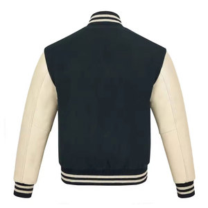 Chaqueta Letterman de Invierno de Alta Calidad con Diseño Moderno, Cuello Alto, Logotipo Frontal, Transpirable, de Secado Rápido, Talla Grande y Personalizable para Hombre - Product Image 6