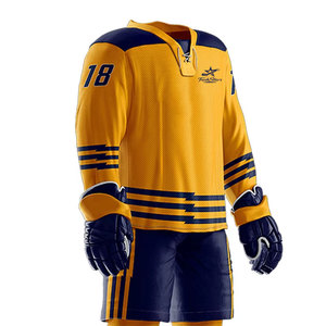 Uniforme de Hockey sobre Hielo Personalizado 2026, Ligero, Mangas Largas, Transpirable, Cómodo, Poliéster de Alta Calidad, Ropa Deportiva - Product Image 5