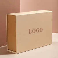 Boîte d'emballage cosmétique écologique en forme de livre magnétique de grande taille, faite à la main, avec logo personnalisé brillant pour cadre photo, cadeaux de luxe