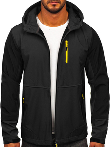 Veste softshell pour homme de haute qualité, respirante, pour l'hiver, avec col montant et logo sur le devant, pour les sports de plein air - Product Image 3
