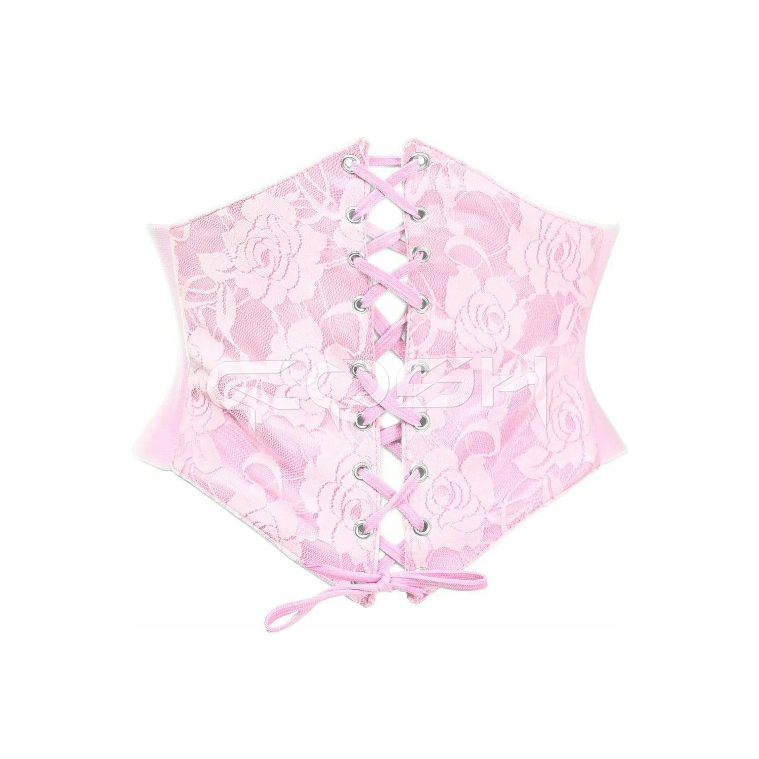 Pink Satin With Mesh