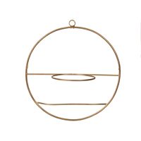 Pot de fleurs mural suspendu moderne en fonte plaqué or, durable, avec logo personnalisé, qualité supérieure pour la décoration de la maison et du jardin