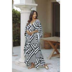 Women's Premium Velvet Kaftan Formal Modest <b>Dress</b> with Solid Deep V Neck Regular Sleeves Beach Wear Cover up - Product Image 1