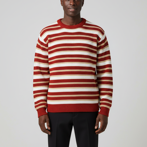 Suéter Personalizado de Punto para Hombre, 100% Algodón, Cuello Redondo, Manga Larga, Color Sólido, Ajuste Holgado, Transpirable, con Logotipo Frontal para Mujer - Product Image 3