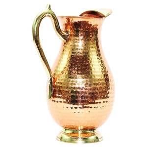 Juego de vasos de cobre martillado Premium, vasos y jarra de agua altamente pulidos para el hogar, Hotel, restaurante, taza de regalo, precio a granel - Product Image 6