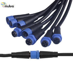 Modul colokan 2 Pin perakitan mudah, konektor tahan air, kunci berulir, konduktor tembaga padat M15 tipe-f - Product Image 6