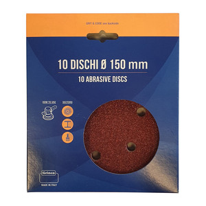 Dischi Abrasivi Velcrati 6 Fori 150 mm Gr. Confezione da 80 Pezzi.10 - Product Image 1