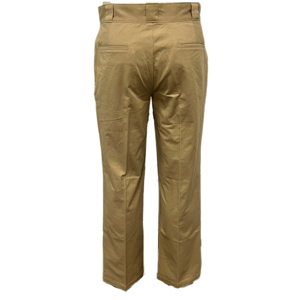 Respirant personnalisé marque privée 100% coton OEM hommes décontracté couleur unie coton Chino Flare pantalon pantalon Long hommes costume - Product Image 4