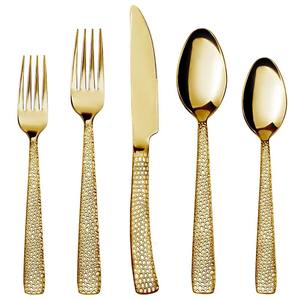 Increíble juego de cubiertos de moda de estilo moderno Cubiertos Tendencia Blanco y dorado Cubiertos Regalo de inauguración de la casa - Product Image 4