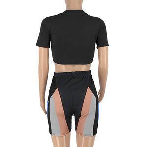 Venta al por mayor de tallas grandes Fitness Mujeres Gimnasio Ropa de yoga Ropa de entrenamiento Ropa deportiva Pero levantar pantalones Mujeres Conjuntos de Yoga de 2 piezas - Product Image 2