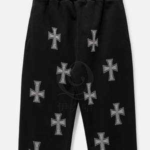 Suministro directo de fábrica Cintura elástica Nuevo estilo Pantalones de diamantes de imitación Nueva llegada Logotipo personalizado Hombres Pantalones de diamantes de imitación - Product Image 6