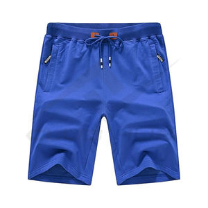 Pantalones cortos deportivos de algodón 100% para hombre al por mayor con bolsillos estilo Hip Hop patrón a cuadros cierre con cordón transpirable deportes Jogging - Product Image 1