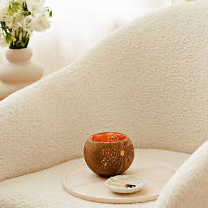 Luxury Coconut <b>Votive</b> <b>Candle</b> <b>Holder</b> Ready for Export Other Natural <b>Candle</b> <b>Holders</b> Private Brand - Product Image 6