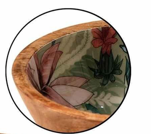 Ensemble de saladiers en bois design moderne ustensiles de cuisine polis de haute qualité vaisselle décorative pour la maison service de table à usage alimentaire - Product Image 5