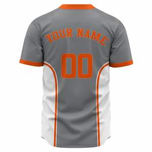 Camiseta de Béisbol Sublimada con Logotipo Personalizado, Talla Grande, Transpirable, Absorbe la Humedad, Nombre del Equipo Personalizado, Cierre de Botones - Product Image 2