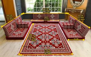 Canapé arabe en forme de U-1 lot de 13 pièces-Ce qui est inclus dans le prix: housses + éponge - Product Image 2