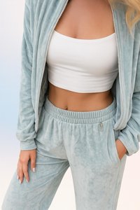 ชุดวอร์มลำลองสำหรับผู้ชายใส่กลางแจ้งฤดูหนาวผ้าฟลีซมีฮู้ดมีซิปชุดจัมเปอร์สีพื้น - Product Image 2